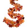 2 Pack Fall-Garland-Maple-Leaf 6ft Foliage Mantle Vine Fall-Decor Artificial Autumn Decoration for Home Fireplace Mantle Front Door Thanksgiving