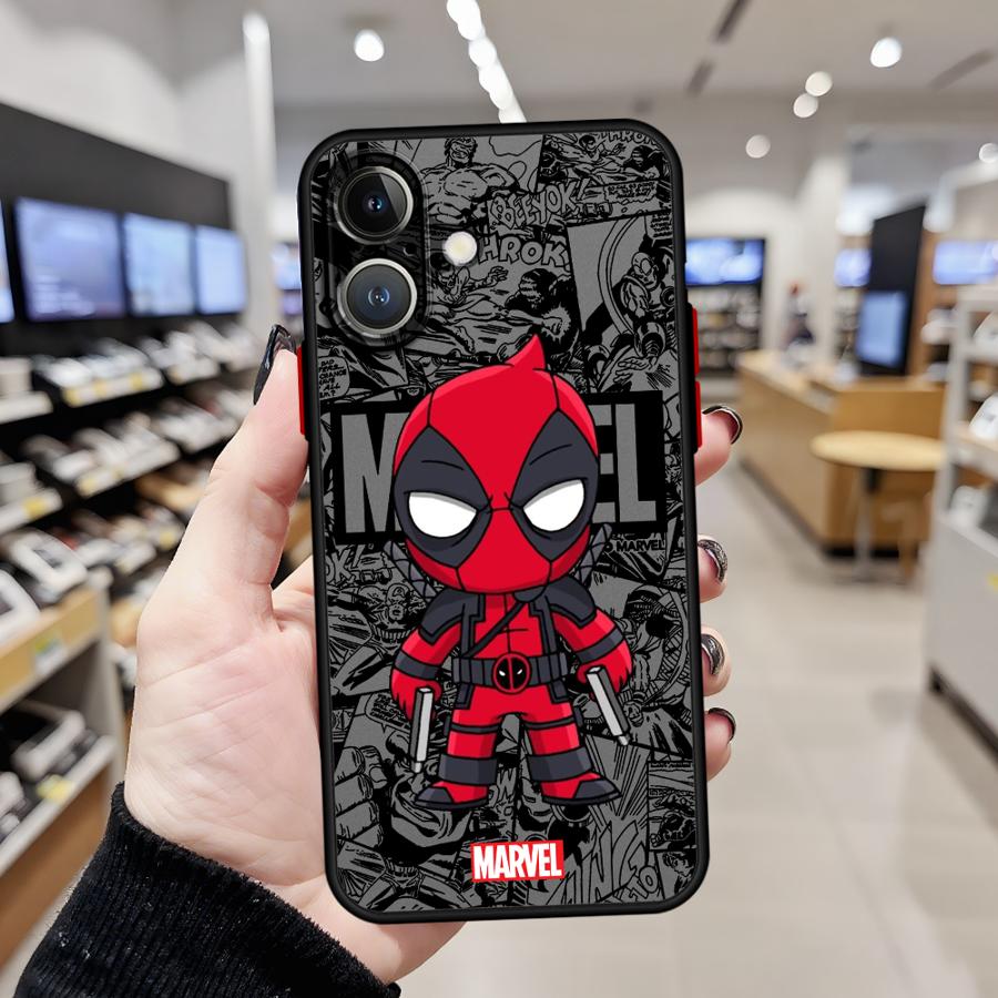 Marvel Groot Deadpool Měkký kryt pro iPhone 16e 15 16 14 Plus 17 Air 7 8 XS Max 12 13 11 17 Pro Max 13 Mini
