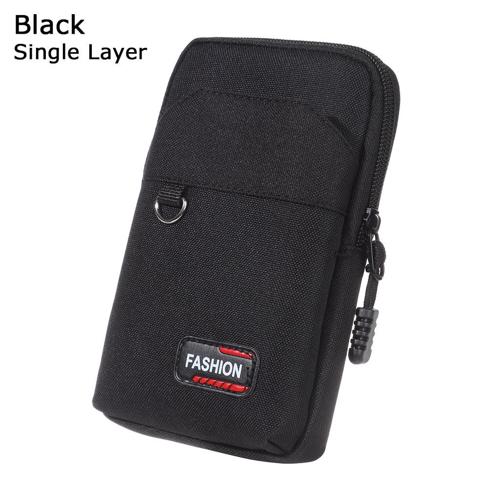 Men Camping Hunting Single/double Layer Phone Pouch Wallet Pocket Waist Purse EDC Molle Bag