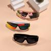 One-Piece Sunglasses Futuristic Hip-Hop Niche Sunglasses Punk Wear Street Photography Men And Women