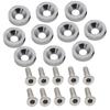 Kennzeichenschrauben Muttern Set für Auto Kennzeichen Abstandshalter M6 Korrosionsschutz 10 Stück Fahrzeug