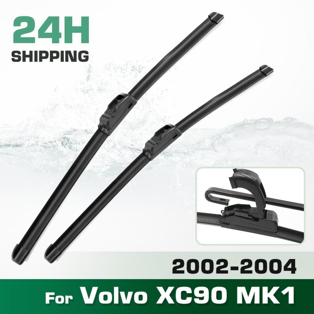For Volvo XC90 MK1 2002-2004 2003 Wiper Front Wiper Blades Windshield Windscreen Window Brush 24"+21
