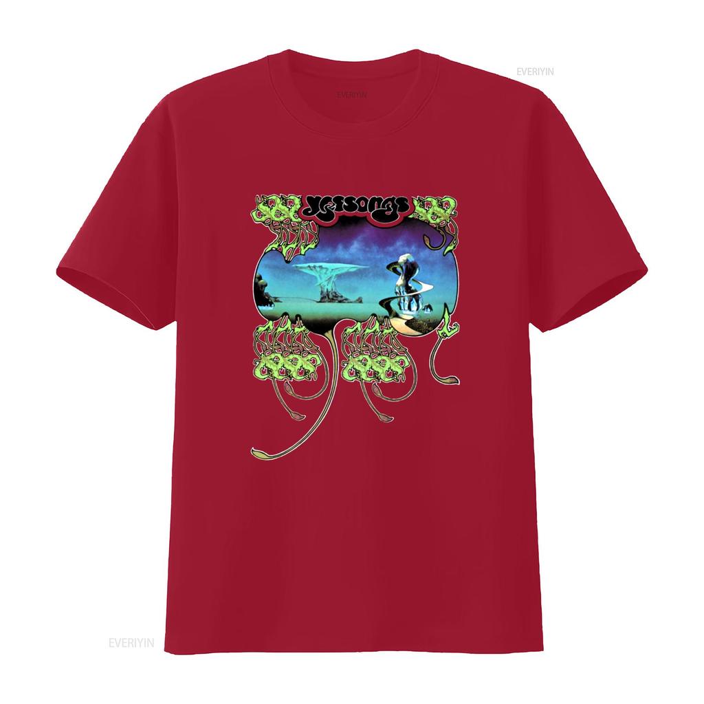 Yes Band Yessongs Album Cover Live 1973 Rare Vintage Casual Streetwear T Shirt Vintage Washed Streetwear Versatile Homme