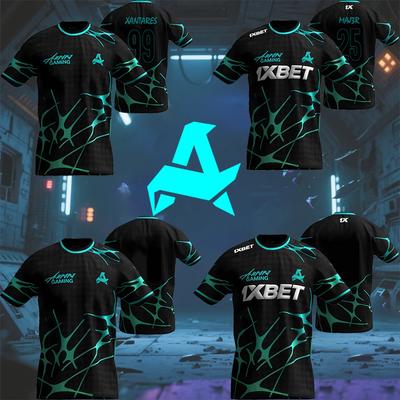 CS2 ESL Pro League Training Jerseys Aurora Gaming E-sports Club New Summer Uniforms Player Customized Boys Gift Men's T-shirts
