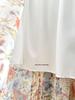 Monet Garden Floral Print Midi Skirt: French A-line Beach Style, Spring/Summer 2026 Collection