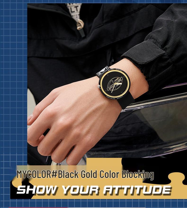 Sanda Creative Quartz Cosplay Watch - Unisex Silicone Fashion for Youth & Students