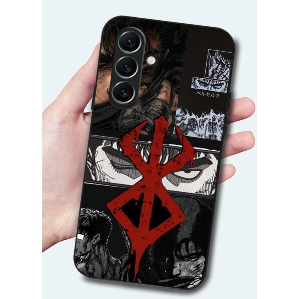 Berserk Guts Hot Anime Phone Case For Samsung S 24 fe 25 Ultra plus 20 lite 21 30 22 23 24 22 Ultra 5G Fundas
