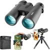 Adorrgon 12x42 HD Binoculars for Adults High Powered with Phone Adapter, Tripod and Tripod Adapter - Large View Binoculars with Clear Low Light