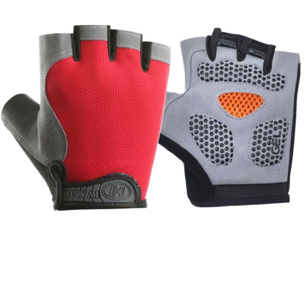 Summer mesh bicycle half finger outdoor sports cycling gloves breathable non-slip sun protection men's and women's models