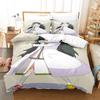 Kawaii Steins Gate Bedding Set Single Twin Full Queen King Size Bed Set Aldult Kid Bedroom 3D Anime Bed Sheet Set