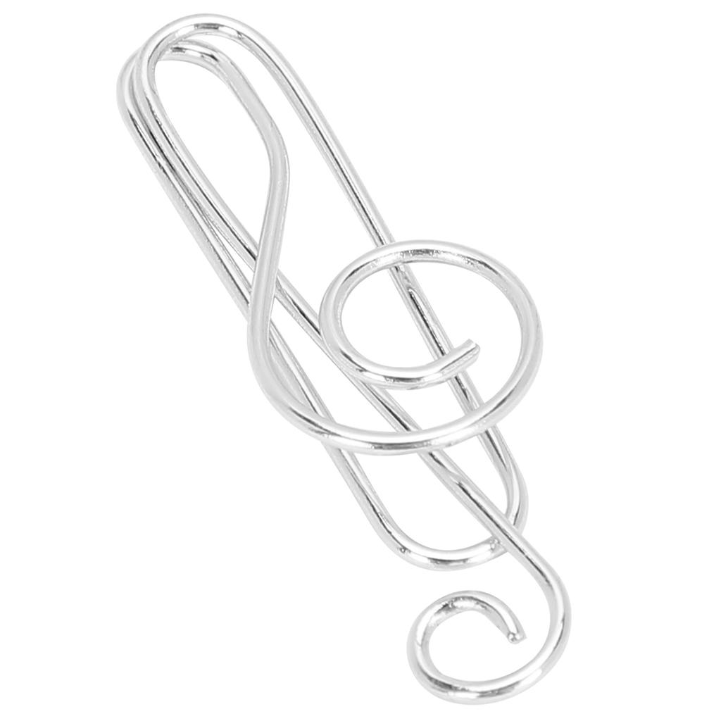 20Pcs Musical Note Paperclip Music Shape Creativity Modeling Metal Craft Supplies