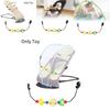 Cozy Wooden Baby Rocking Chair Toy Stand With Colorful Plush Toys For Infant Enjoyment