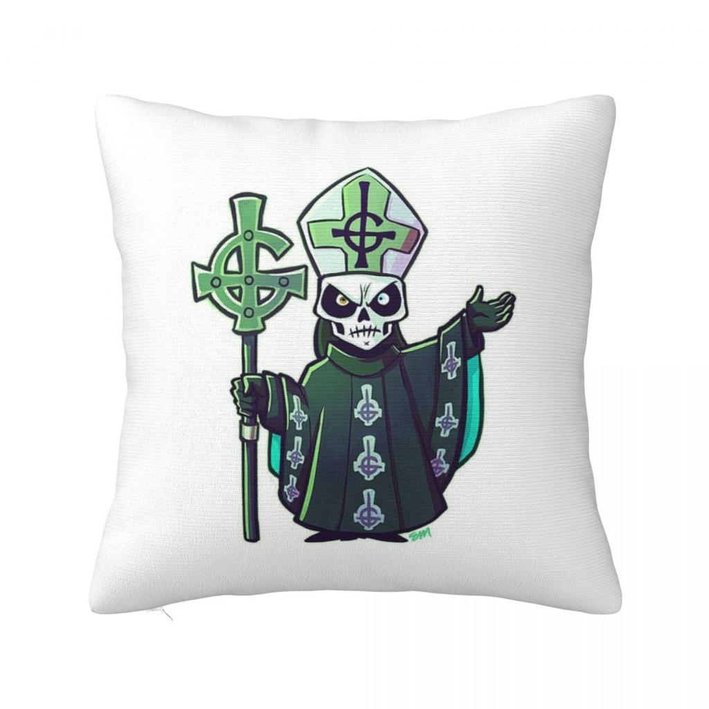 Rock Band Ghost BC Square Pillowcase Cushion Cover Pillow Case Throw Pillow Cover for Home Bedroom Car
