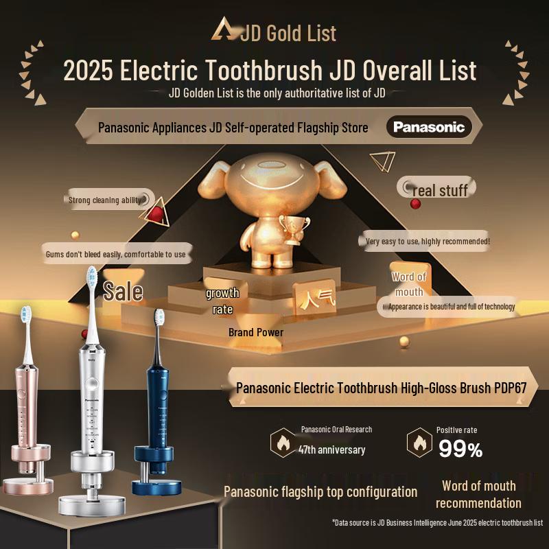 Panasonic EW-PDP67 Dual Motor Sonic Electric Toothbrush CN Plug (adapter Included)