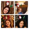 New Children's Cartoon Christmas Head Button Hair Band Party Gift Reindeer Antlers Snowman Sprung Headband Christmas Decoration