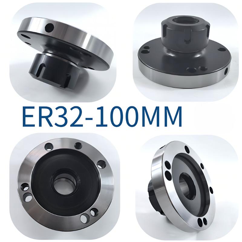 High-Precision ER25/ER32 Collet Holder Flange Quick Clamp for Engraving Machine