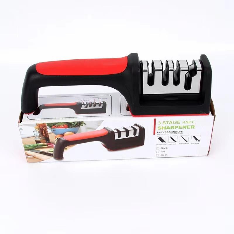 3/4-Stages Type Knife Sharpener Kitchen Professional Knife Sharpening Tool Quick Sharpener Diamond Coated Blades Kitchen Tool