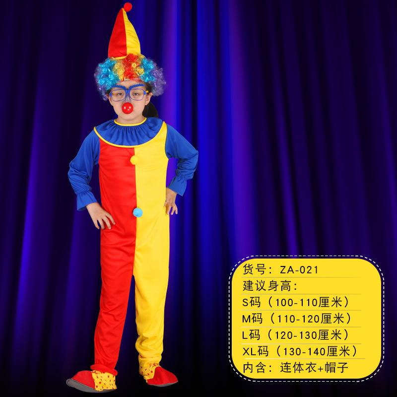 Kinder Clown Bühne Kostüm Kindergarten Aktivität Junge Mädchen Halloween Cosplay Outfit