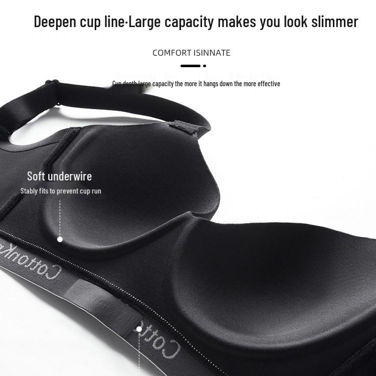 Women's Seamless Light Sports Bra: Supportive, Anti-Sag, Plus Size, Slimming, Summer Thin