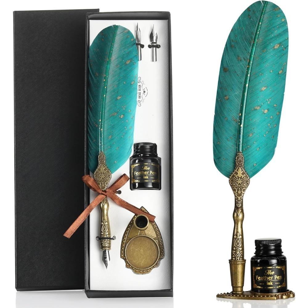 English Calligraphy Pen, Feather Pen, Dip Pen, Practice Calligraphy Pen, High-end, Art, Artistic Calligraphy, Glass Comic Pen