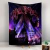 Diner Gangster Scene Tapestry Wall Hanging, Retro Crime Movie Art, Moody Noir Wall Decor for Bedroom Man Cave