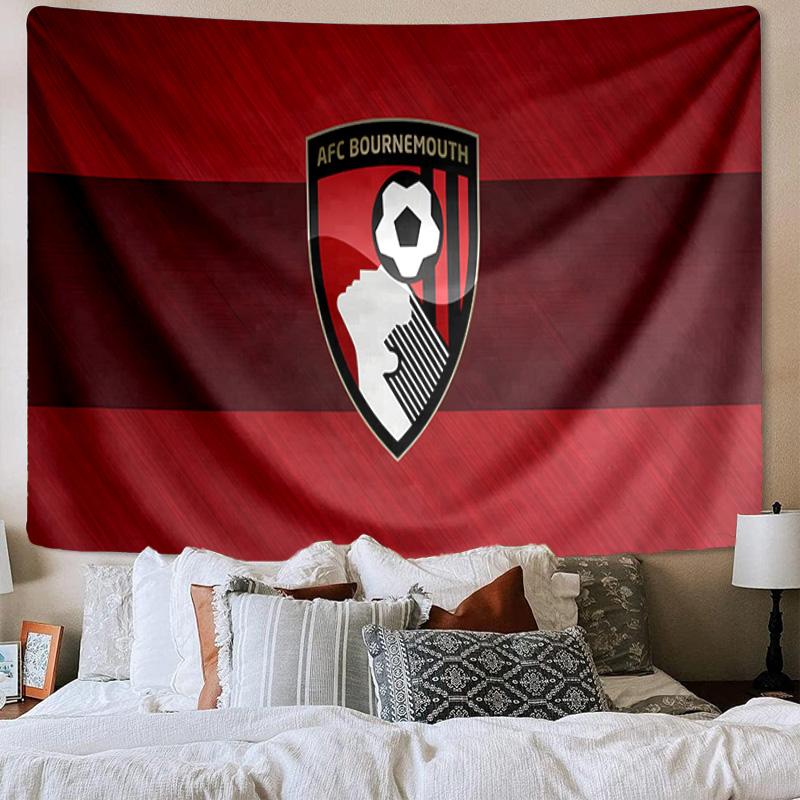 1PC AFC Bournemouth Tapestry, Unique Design Tapestry, Wall Decor for Bedroom,Livingroom, Playroom,Heartwarming Fan Holiday Gifts