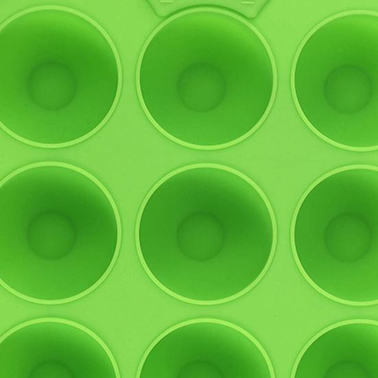 9-hulls silikonkakeform Matkvalitets firkantet bakeform for kaker, iskrem, gelé Slipplett Høy temperaturbestandig DIY bakeverktøy