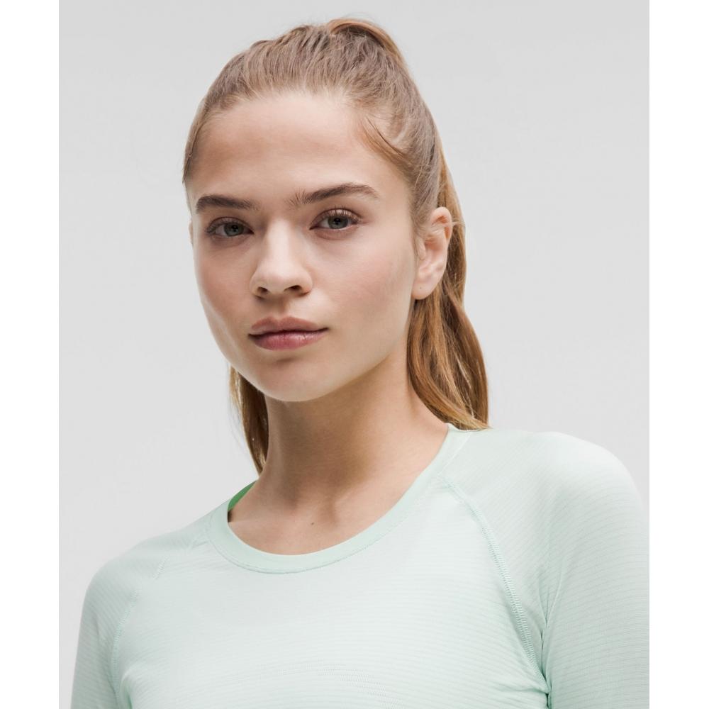 Lululemon Swiftly Tech Long Sleeve Shirt 2.0  Hip Length Sea Mist Sea Mist