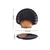 Vintage Ceramic Shell Shaped Plate Barbecue Plate Sushi Plate Dessert Snack Plates Pasta Plates Restaurant Creative Tableware