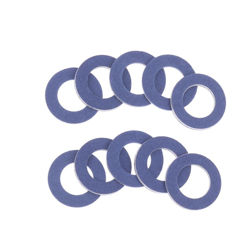 10Pcs Oil Drain Plug Gaskets For Camry Corolla Auto Parts Oil Drain Plug Gaskets Seal Washer Oil Pan Ring