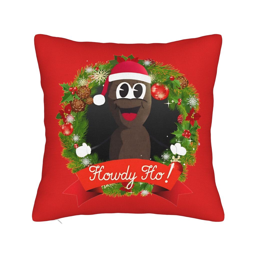 Mr Hankey Howdy Ho The Christmas Southparkd Pillowcase Polyester Cushion Cover Gift Throw Pillow Case Cover Home Zipper 18'