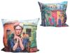 Carmani, a Pillow with a Filling and a Zipper - a Motif Inspired by the Paintings of Frida Kahlo