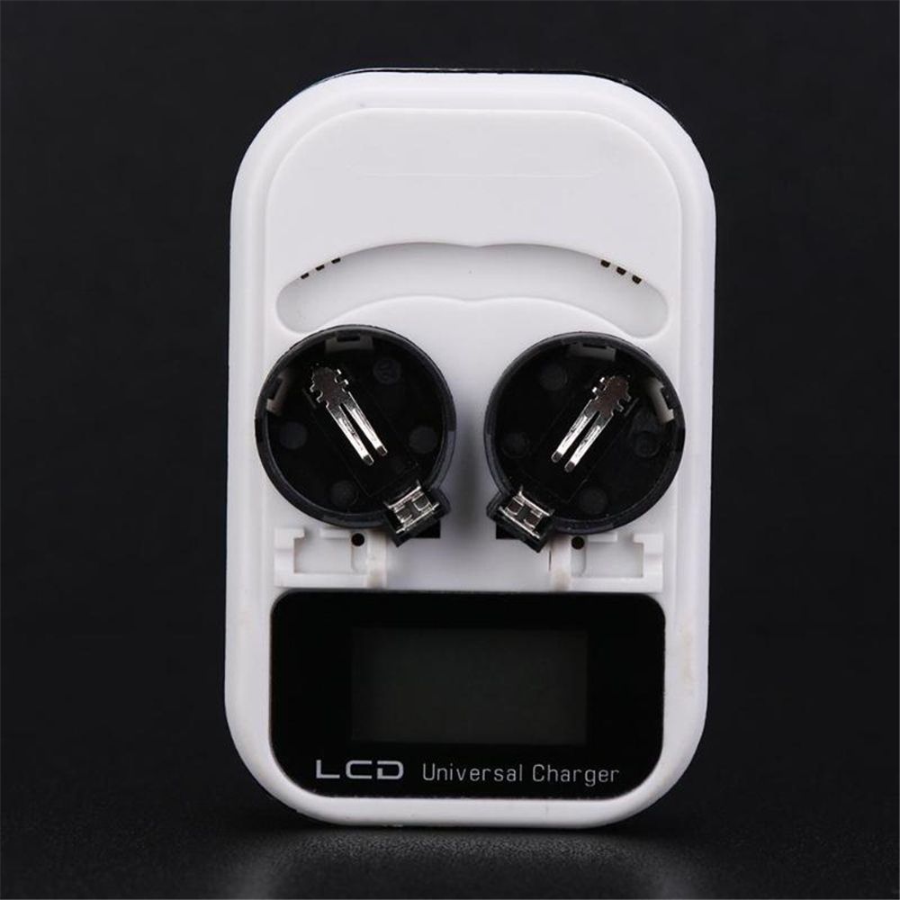 

Durable Adapter Portable Rechargeable Battery Charger 2 Slot Fast Charging Button Cell