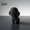 Artistic Pet Memorial 3D Printed Cute Teddy Dog Statue Mini Poodle Figurine