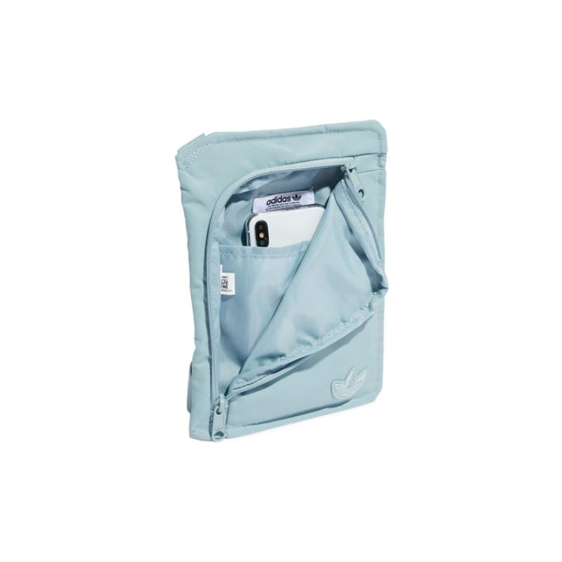 Adidas Oryginalna poliamidowa torba do przechowywania, etui na telefon komórkowy, torba na ramię, torba crossbody, unisex, miętowa zieleń, Adidas HD9637