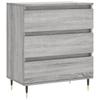 Chest of Drawers, Grey Sonoma Oak, 60X35X70 Cm, Wood-based Material
