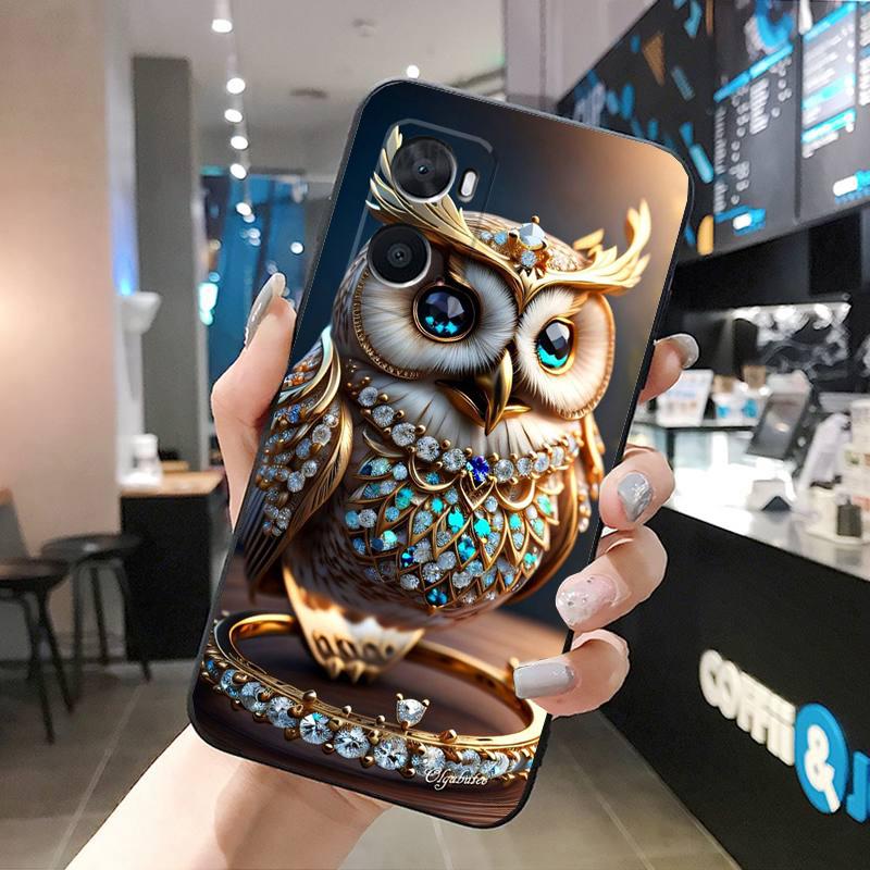 Fantasy owl Phone Case For OPPO A77 A57S A96 A91 A54 A74 A94 A73 A78 A53S A54S A15 A16 A17 A52 A58X A98