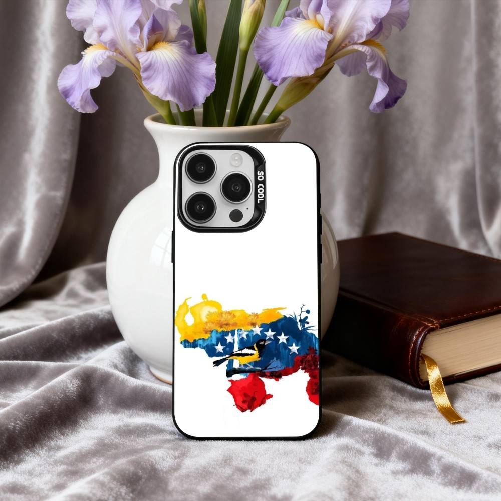 V-Venezuela-A F-Flag-G Phone Case For iPhone17,16,15,14,13,12,11 Plus,Pro Max Black Candy silver phone case iPhone14ProMax