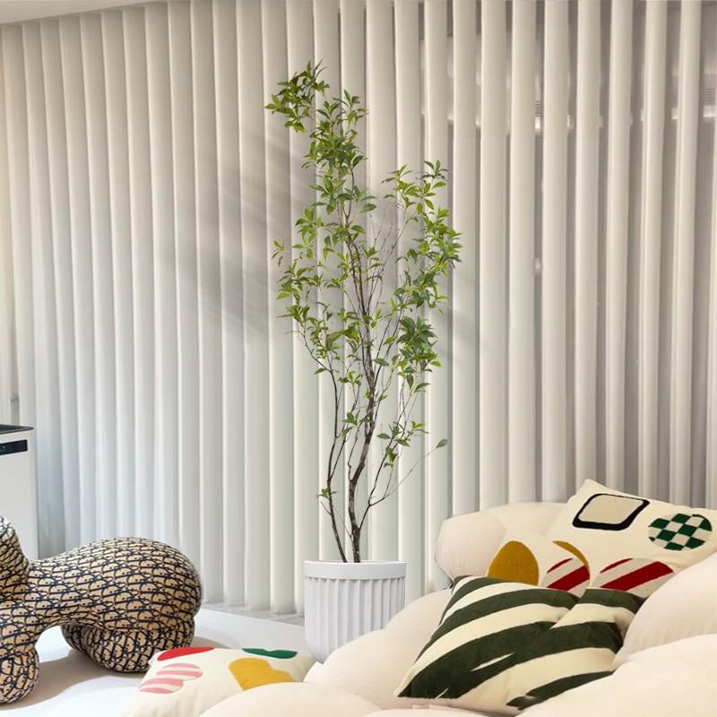 Luxury Fiddle-Leaf Fig Artificial Tree - Large Indoor Potted Plant Decor.