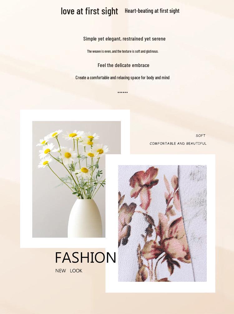 Spring Knit Two-Piece Set: Stylish Short-Sleeve Top for Middle-Aged & Elderly Women