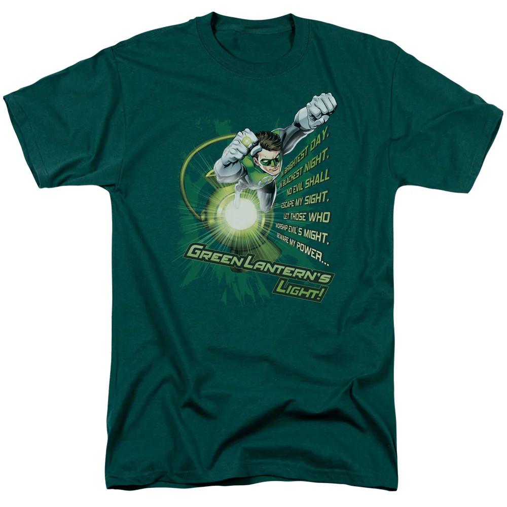 

Green Lantern Flying Oath Mens T Shirt Hunter Green XL