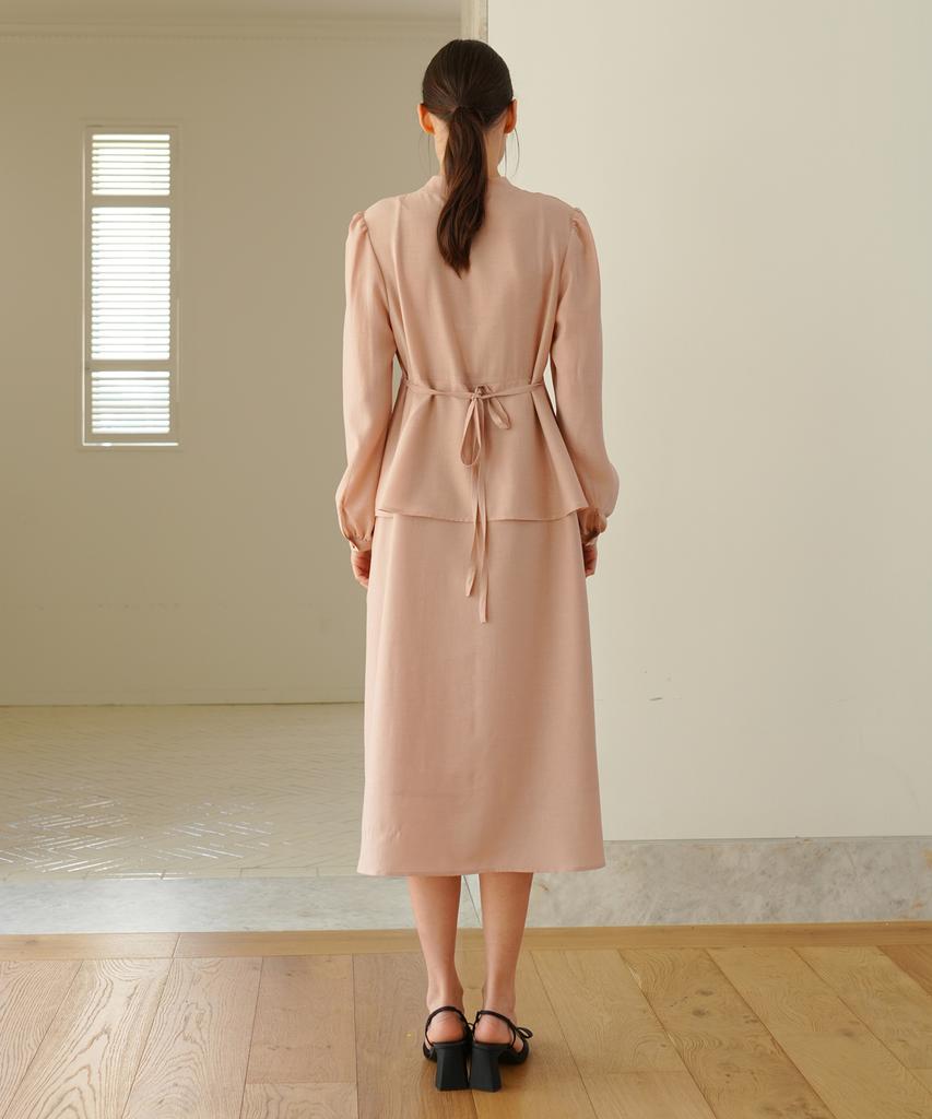Paul And Alice Ribbon Tie Dress / Pink