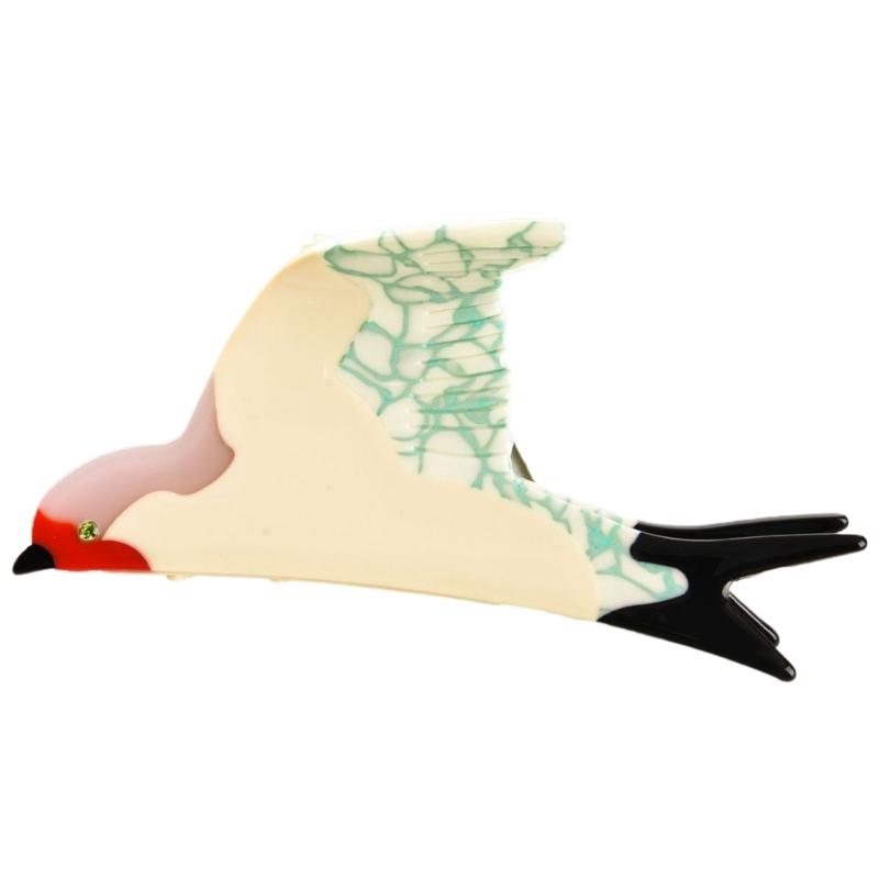 

Chic Swallow Hair Clip for Women Durable Acetate Crab Barrettes Hair Accessories Versatile Animal Hairpin Jewelry 1