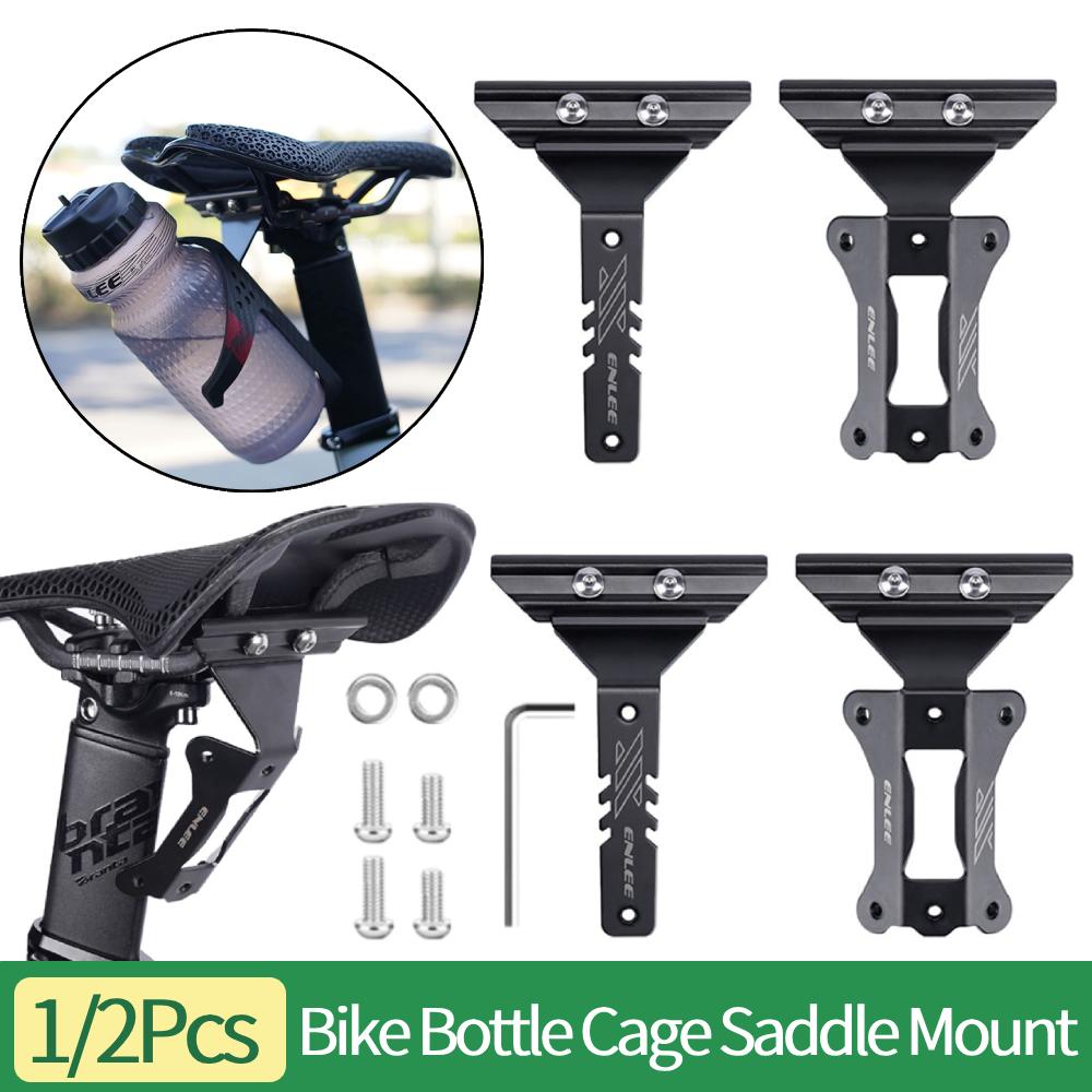 1/2Pcs E2511 E2522 Bicycle Saddle Bottle Cage Extension Holder Aluminum Alloy Bike Water Cup Holder Cycling Saddle Mount Rack