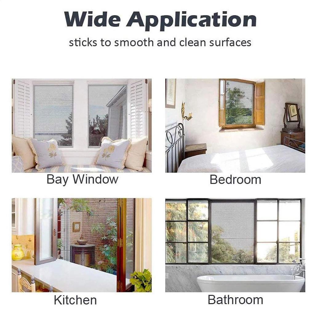 Anti Fly Mosquito Net Window Fly Screen Netting Adhesive Replacement Parts Netting for Bedroom Home Frame Living Room