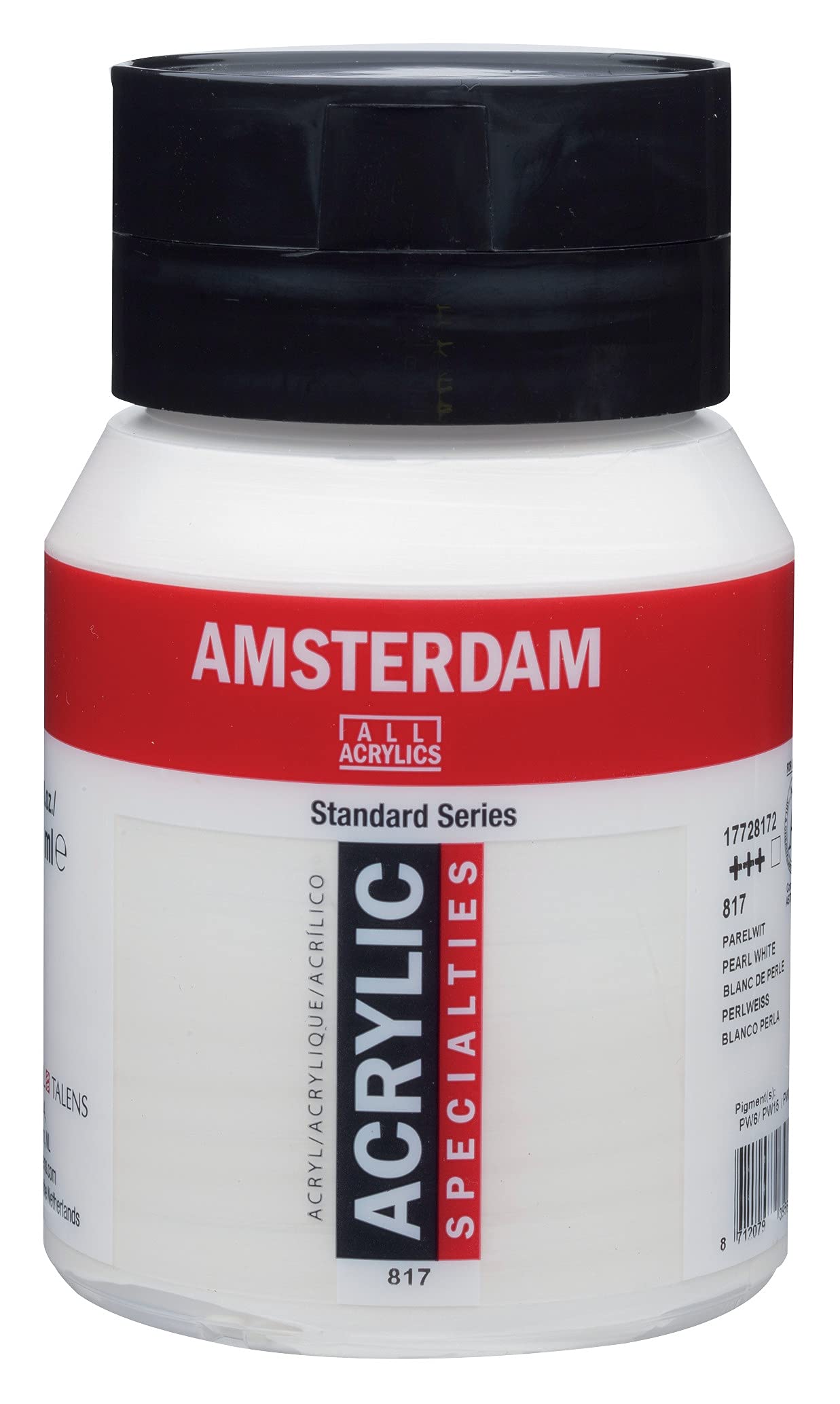 

Amsterdam Talens Acrylic Paint, Pearl White, T1772-817, 500ml, 407587