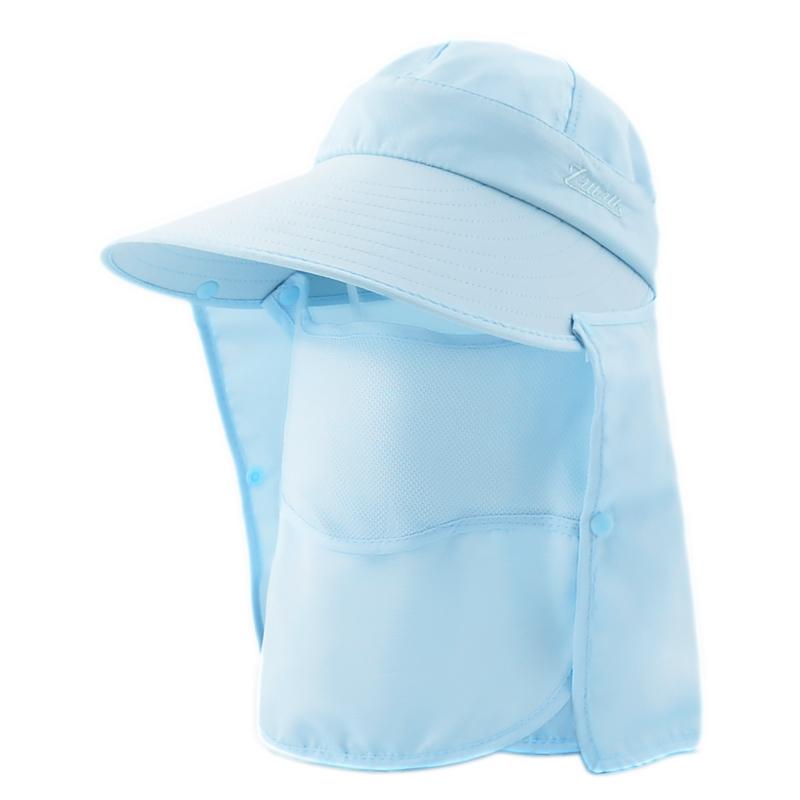 

Sun Hat Children s Summer Sunblock Face Sun Hat Outdoor Travel Cycling Hat UV Protection Leisure Hat небесно-голубой