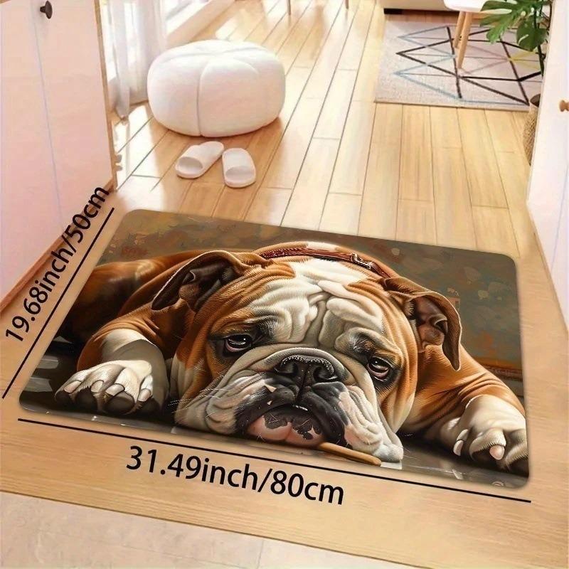 Cute Cat Dog  Pattern New Entrance Floor Mat Bathroom Absorbent Foot Door Mat Horror Skeleton Decoration Nonslip Area Foot Mats