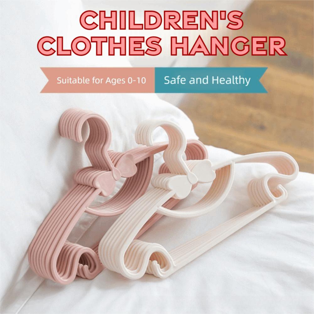 30Pcs Plastic Material Baby Clothes Racks Portable Cute Bowknot Kids Clothing Hangers Non Slip Windproof Closet Organizer Scarfs