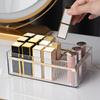 Lipstick Storage Box Clear Acrylic Cosmetics Storage Container Transparent Makeup Holder Lip Gloss Display Box Vanity Organizer